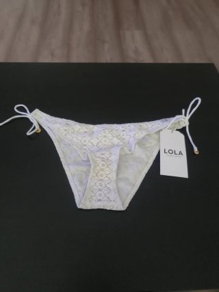 Braguita bikini LOLA blanca talla única