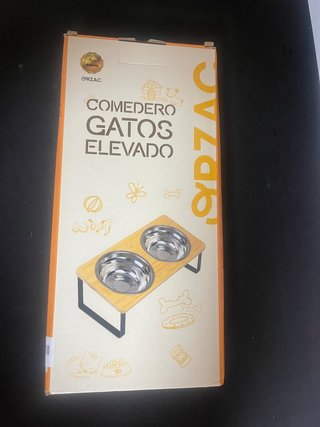 Comedero Elevado Bambú para Mascotas