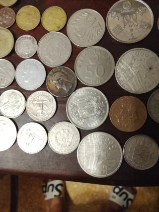 Lote de monedas antiguas negociable el precio