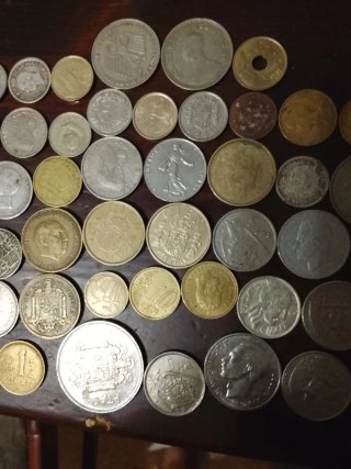 Lote de monedas antiguas negociable el precio