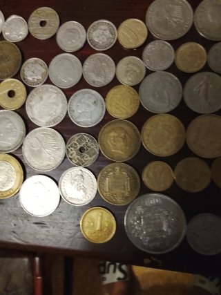 Lote de monedas antiguas negociable el precio