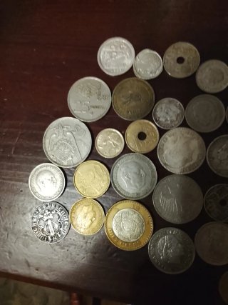 Lote de monedas antiguas negociable el precio