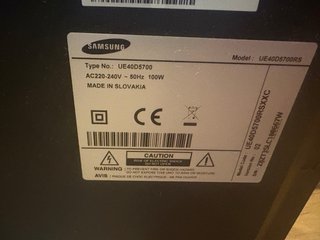Televisor Samsung Smart TV 40 (avería)