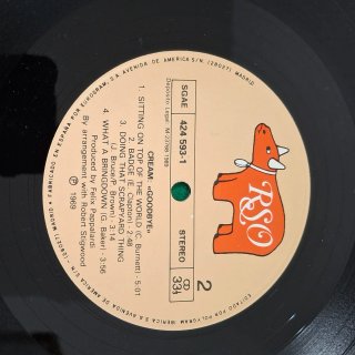 Lote 2 Vinilos Cream: Goodbye y Gigantes del Pop