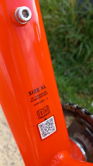 Bicicleta de Montaña Naranja