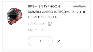 Casco Premier Motos Negro
