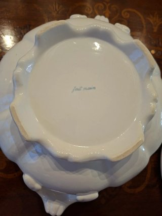 Zuppiera in ceramica decorata