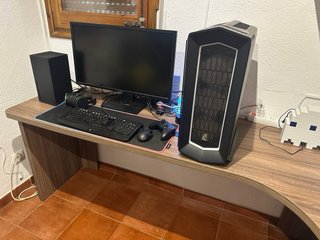 Escritorio Rinconero Madera Marrón