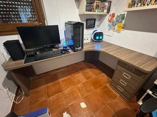 Escritorio Rinconero Madera Marrón