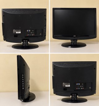 TV AOC sin Smart TV, funciona con botones laterale