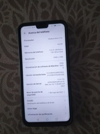 Honor 8X, color azul 128 GB  RAM 4 GB