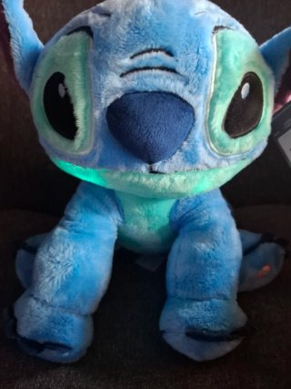 Peluche Stitch 30cm con luz azul