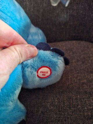 Peluche Stitch 30cm con luz azul