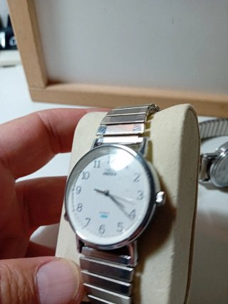 Orologio Timex Indiglo Argento e Bianco