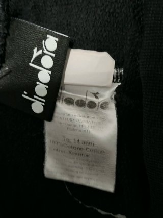 Pantaloni Diadora ragazza neri