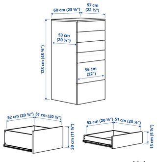 Cómoda 6 cajones SMASTAD/PLATSA IKEA
