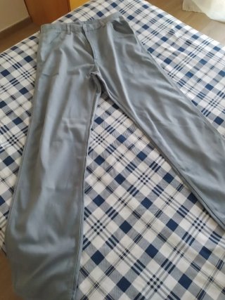 Pantaloni Carhartt 33x34 Grigio Chiaro/Celeste
