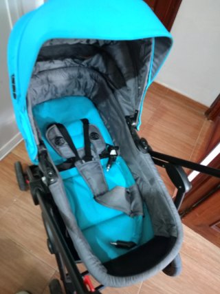 Carro de bebé completo azul