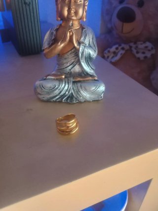 Anillo bañado en oro