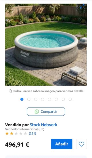 Piscina Bestway Fast Set Ratán 457x122 A ESTRENAR!