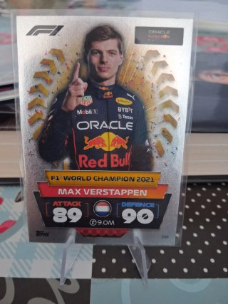 Carta F1 Max Verstappen Campeón 2021