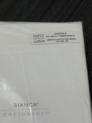 Juego Sábanas 120cm Algodón 200 Hilos Bianca-NUEVO