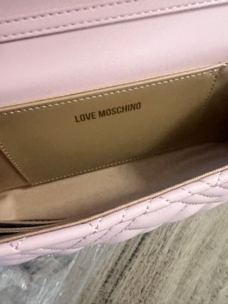 Borsa Love Moschino trapuntata rosa
