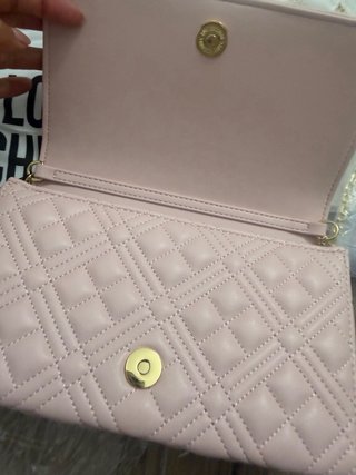 Borsa Love Moschino trapuntata rosa