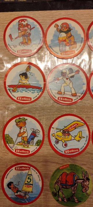 Lote pegatinas Helios Ciclismo y Deportes 1980