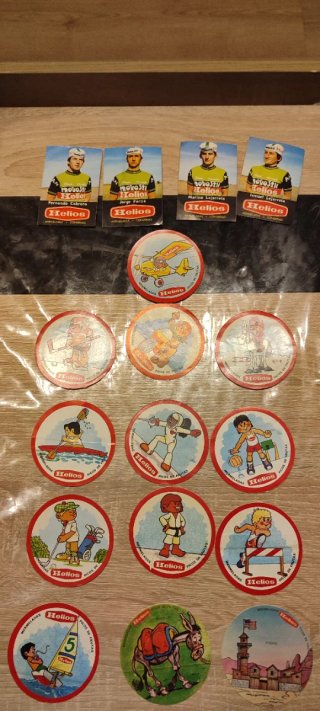Lote pegatinas Helios Ciclismo y Deportes 1980