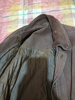 Chaqueta de ante marrón
