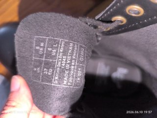 Botas Dr. Martens Negras veganas de mujer