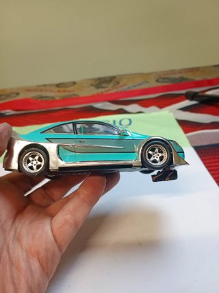 Scalextric Opel Astra Tuning Azul con luces  leer