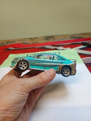 Scalextric Opel Astra Tuning Azul con luces  leer