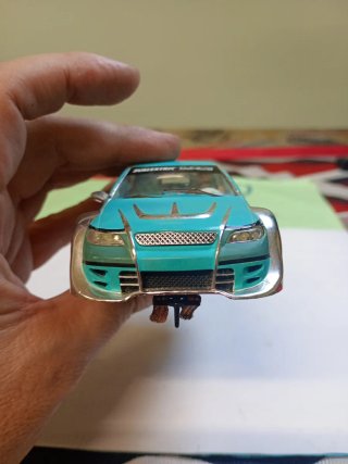 Scalextric Opel Astra Tuning Azul con luces  leer