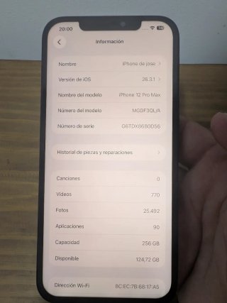 iPhone 12 Pro Max 256GB Azul/Gris