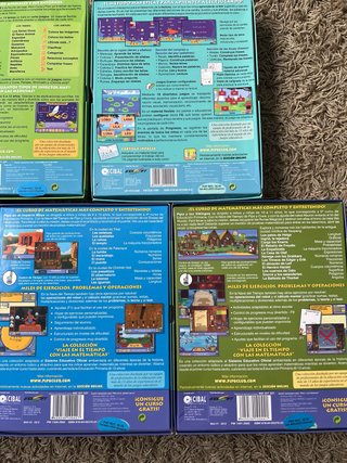 Lote 5 Juegos Educativos PIPO PC CD-ROM