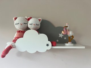 Estantería infantil con nubes 2 unidades