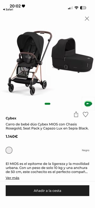 Carro bebe cybex mios coche bebe