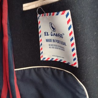 Abrigo paño El Ganso azul marino