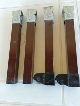 Patas de somier metálicas con ruedas