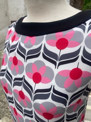 Vestido Retro Estampado Flores