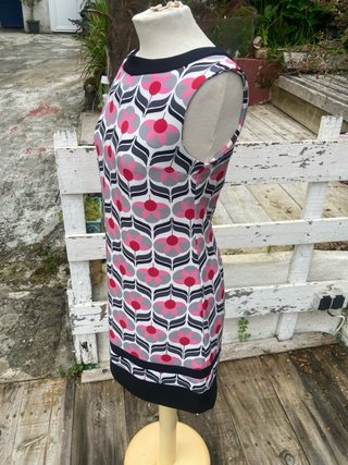 Vestido Retro Estampado Flores