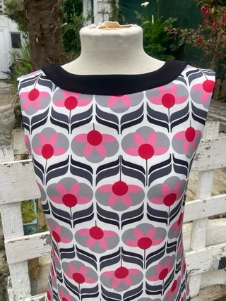 Vestido Retro Estampado Flores