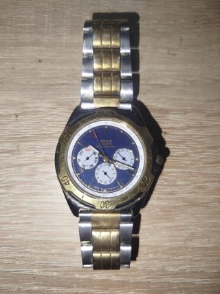2 Relojes  Racer Multifunción Dorado y Plateado