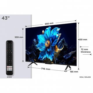 TCL 43 QLED 4K Smart TV WiFi Google TV