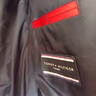 Americana Tommy Hilfiger Lana Virgen Gris