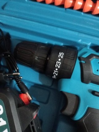 Taladro Percutor Atornillador 21V Batería