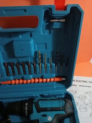 Taladro Percutor Atornillador 21V Batería