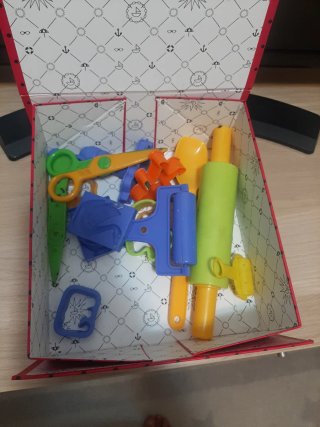 Lote herramientas plastilina infantil
